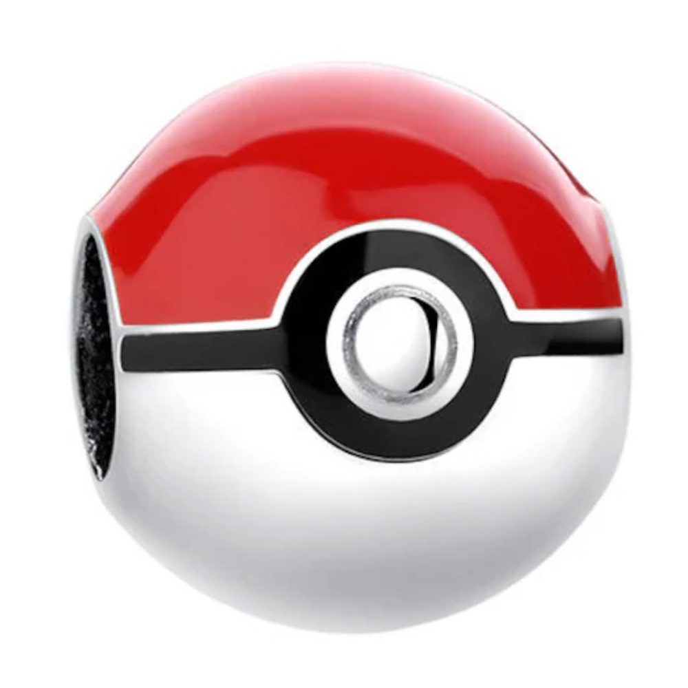 NWOT Pokemon Pokeball Poke Ball Pocket Monster Capture Ball Charm Silver 925